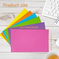 Vista 5 de 300 tarjetas de índice de 3 × 5 tarjetas de notas de colores para estudiar tarjetas flash en blanco, tarjeta de papel grueso colorido para tomar