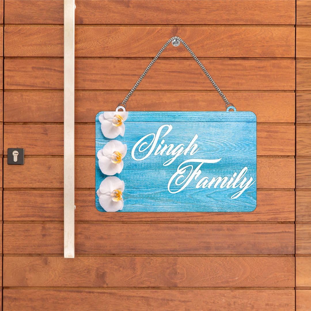 CVANU Customized Wooden Name Plate for Home Entrance Multicolour Size(10.5x18inch)_C1 — Amazon image 8