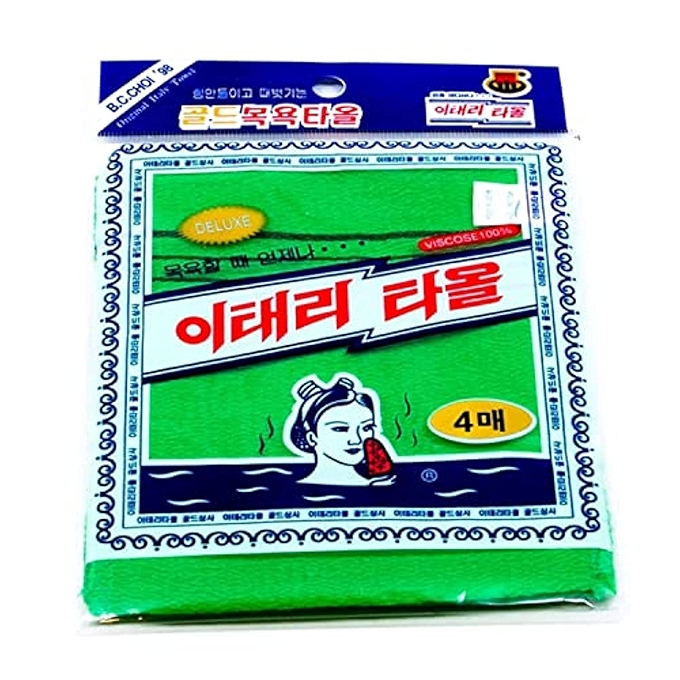 韩国去角质浴用洗澡布（绿色）
