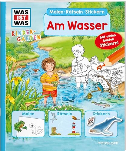 WAS IST WAS Kindergarten Malen Rätseln Stickern Am...