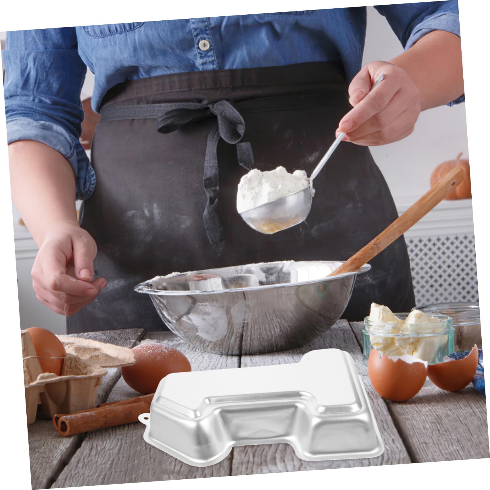 Amosfun 3 Pièces 1 Moule a Gateau Moule à Gâteau Poêle à Frire Rôtissoire Plaque De Cuisson Moules à Pâtisserie Petit Moule à Pâtisserie Petit Outil De Cuisson D'aluminium