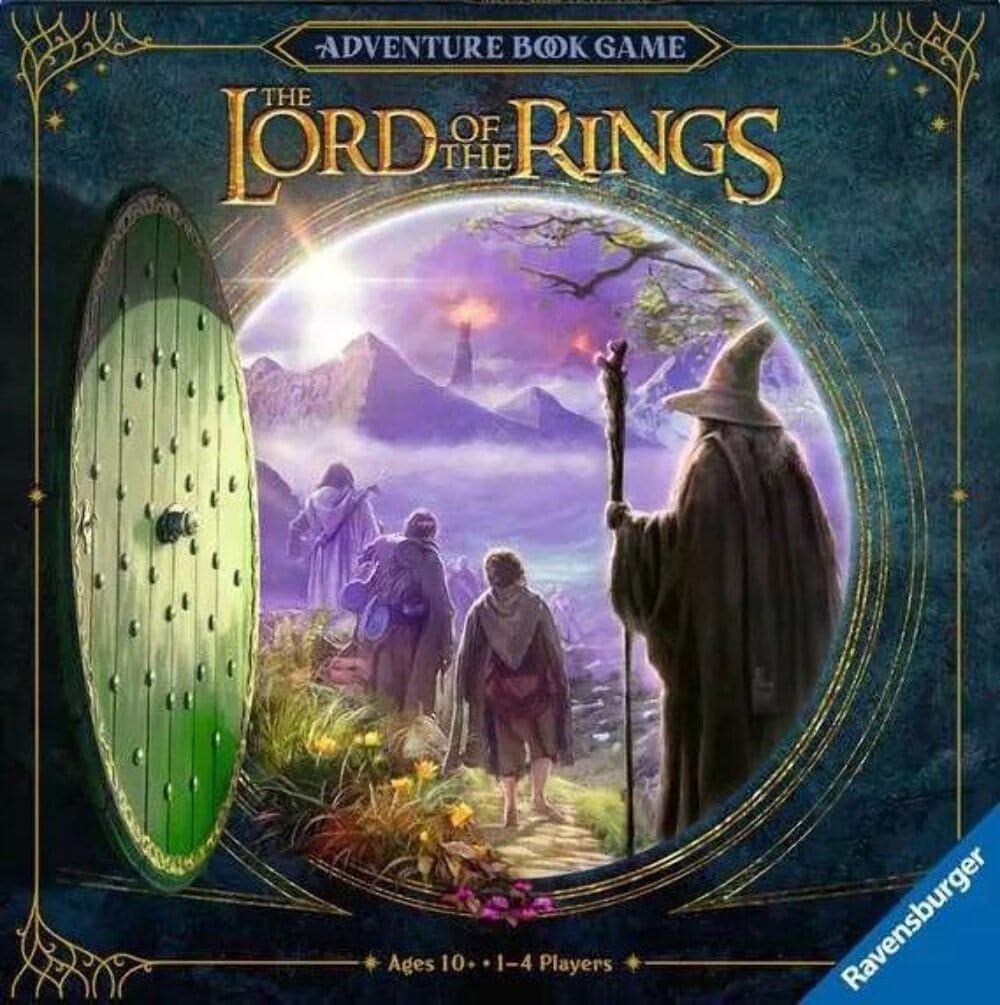 Ravensburger Lord of the Rings Adventure Book - wciągająca rodzinna gra planszowa dla dzieci i dorosłych w wieku 10 lat i starszych od 1 do 4 graczy