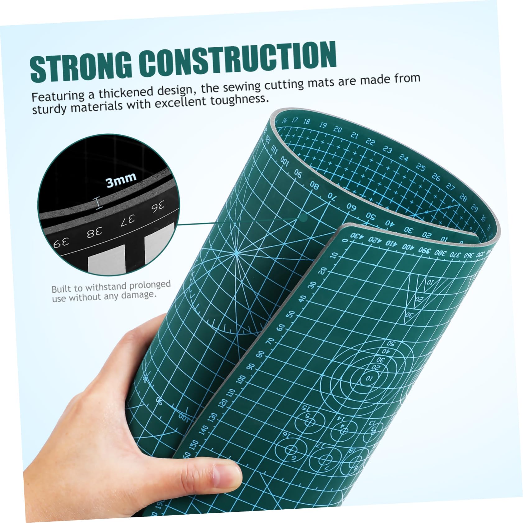 2 alfombrillas de corte autorreparables para manualidades, acolchado, costura, 17.68 x 11.79 pulgadas