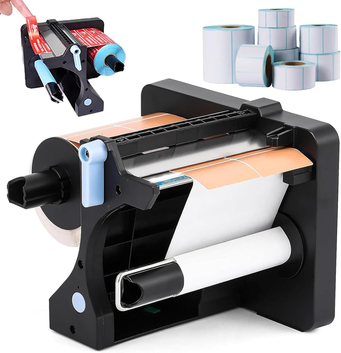 Electric Label Peeling Machine, 20-130mm Width Automatic Label Dispensers Machine, Used in Supermarkets, Schools, Logistics, Offices