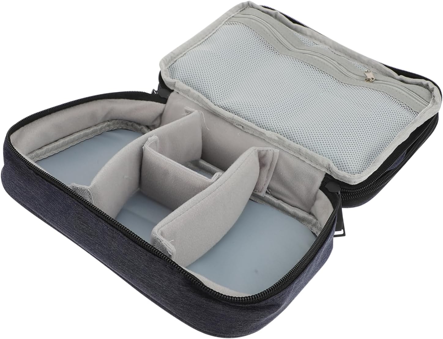 Digital Accessories Case Electronic Storage Bag for Cables Earphones and Watch Straps Compact Double Organizer for Travel and Home Use
