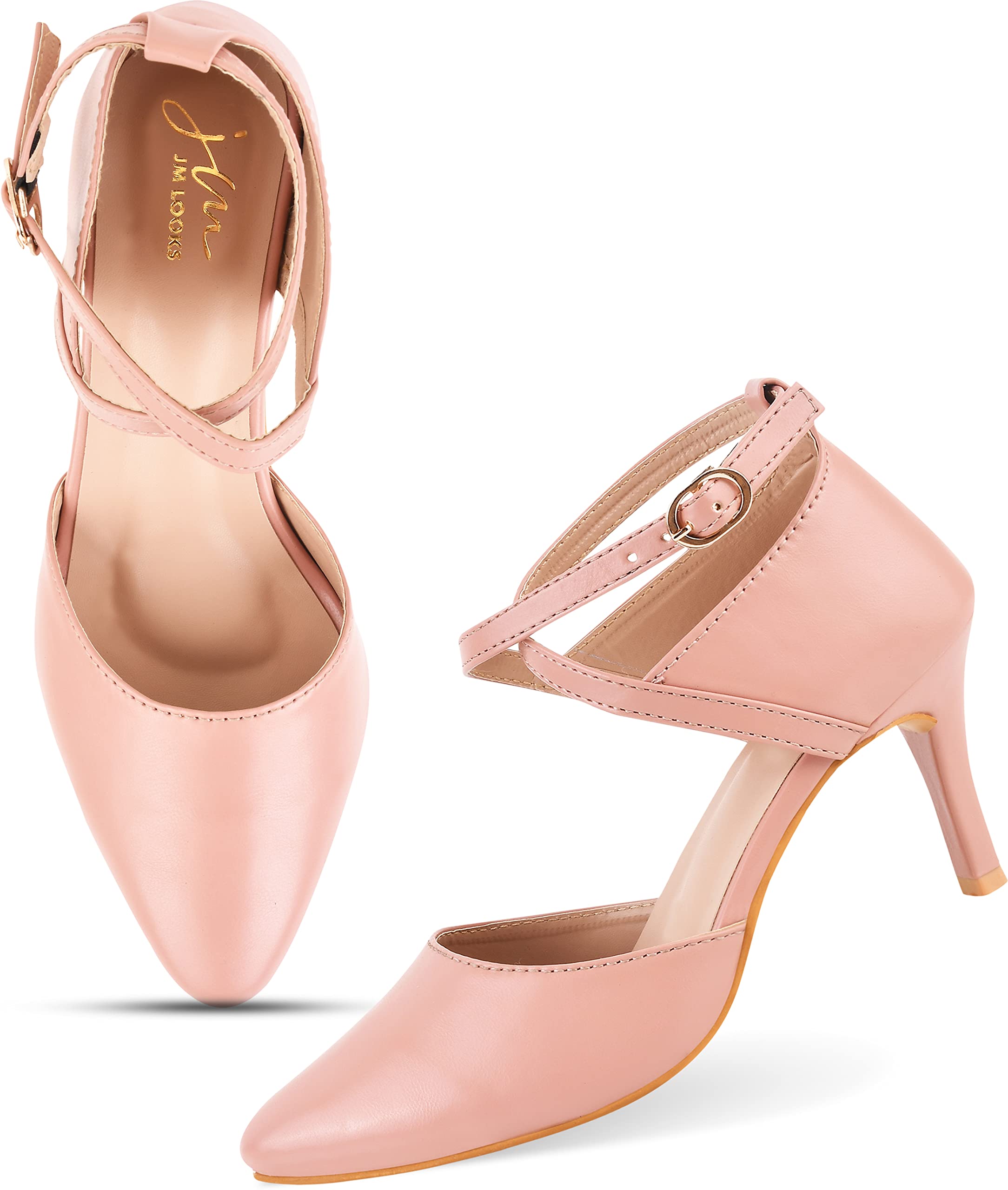 JM LOOKS Fashion Casual Belly Heels Sandals For Womens & Girls NK-8-White-36-X (B0C4Y3WZVJ) Amazon Price History, Amazon Price Tracker