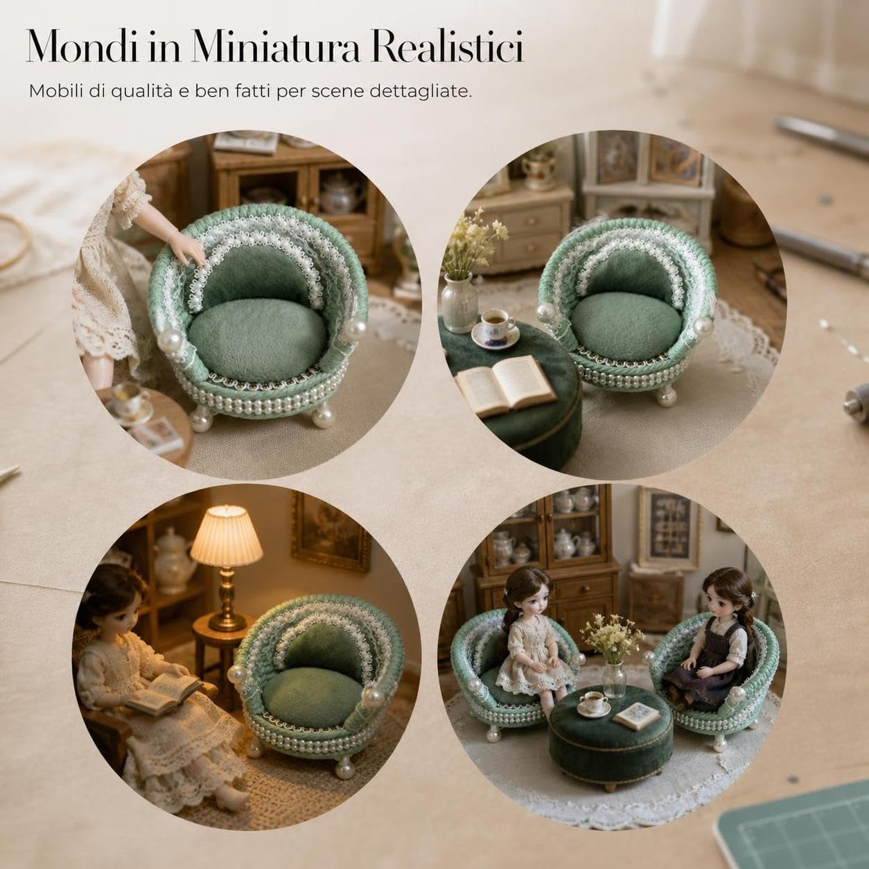 Mobili Casa delle Bambole 1:12, style to 4 | Rivestimento in tessuto, Articoli per Modellismo, Ricreare Ambienti Interni, Per Bambini e Ragazzi