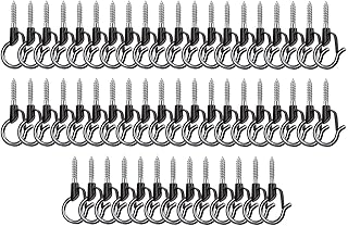 40Pcs Metal Q-Hanger Hooks Christmas Lights Hanger Hooks Screw Hooks with Safety Buckle Hanging Hooks for Indoor and Outdoor Lights