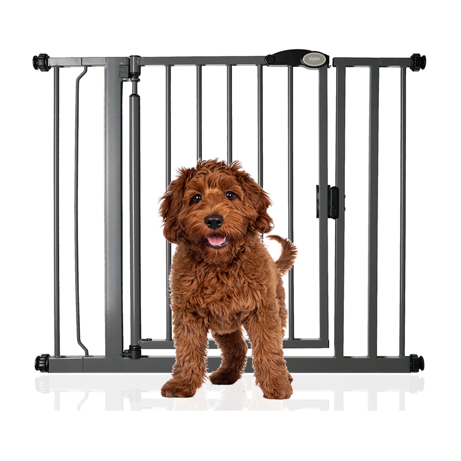 Bettacare Auto Close Pet Gate, 75cm - 82cm, Matt Black, Pressure Fit Stair Gate for Dog & Puppy, Safety Barrier for Doors Hallways and Spaces, Easy Installation — view 10