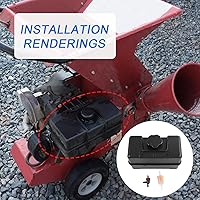 Vista 7 de 691993 Tanque de combustible de plástico de 4 cuartos con tapa y válvula de cierre compatible con motores de equipos de césped y jardín, algunos