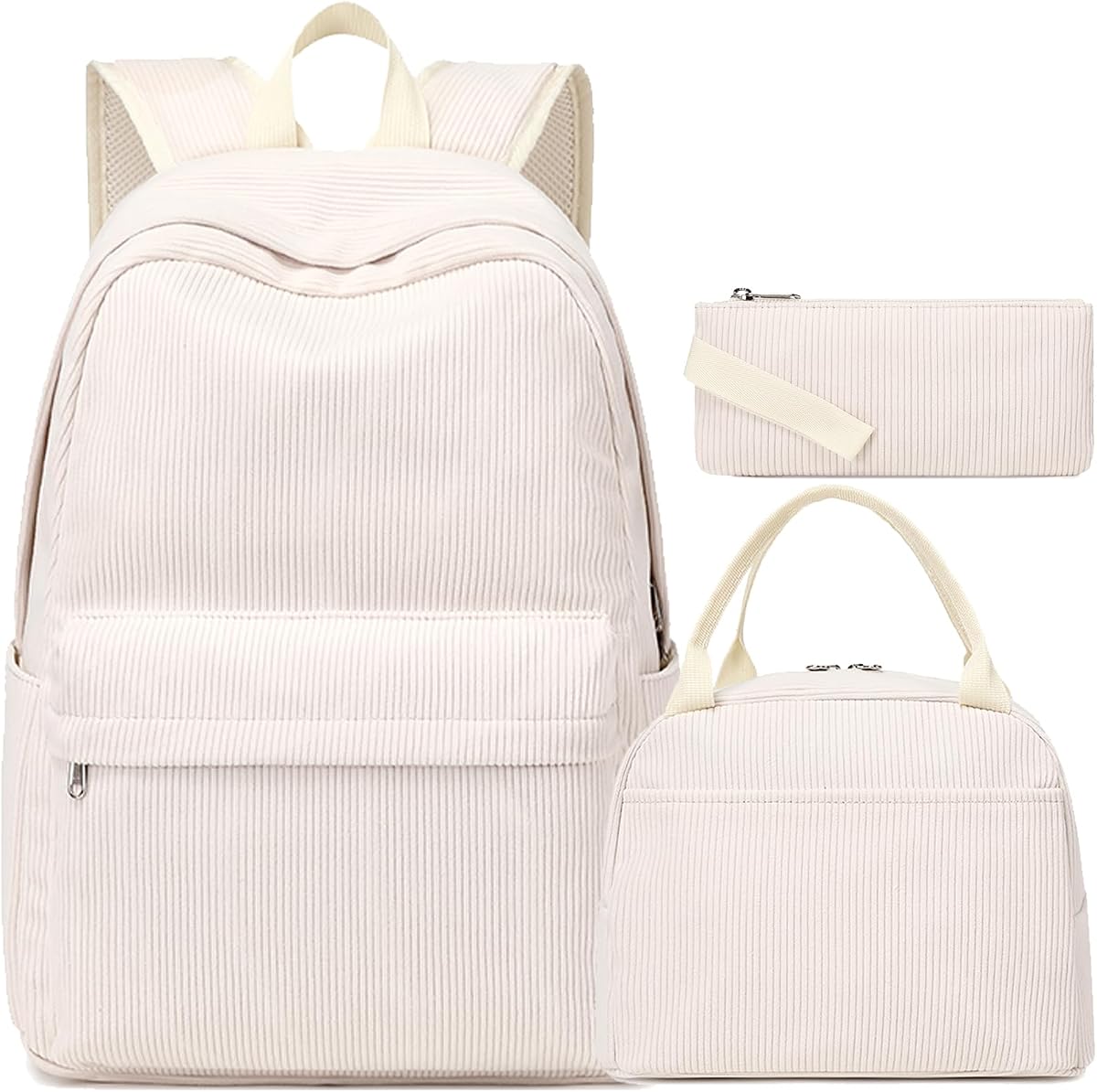 Jumpopack Girls Backpack School Backpacks for Teens Girl Laptop Backpacks for Elementary Middle School Bookbag,Girls Backpack with Lunch Box,Corduroy