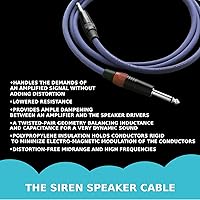 Vista 6 de Evidence Audio Cable de altavoz Siren II de 3 pies recto a recto de 1/4 pulgadas