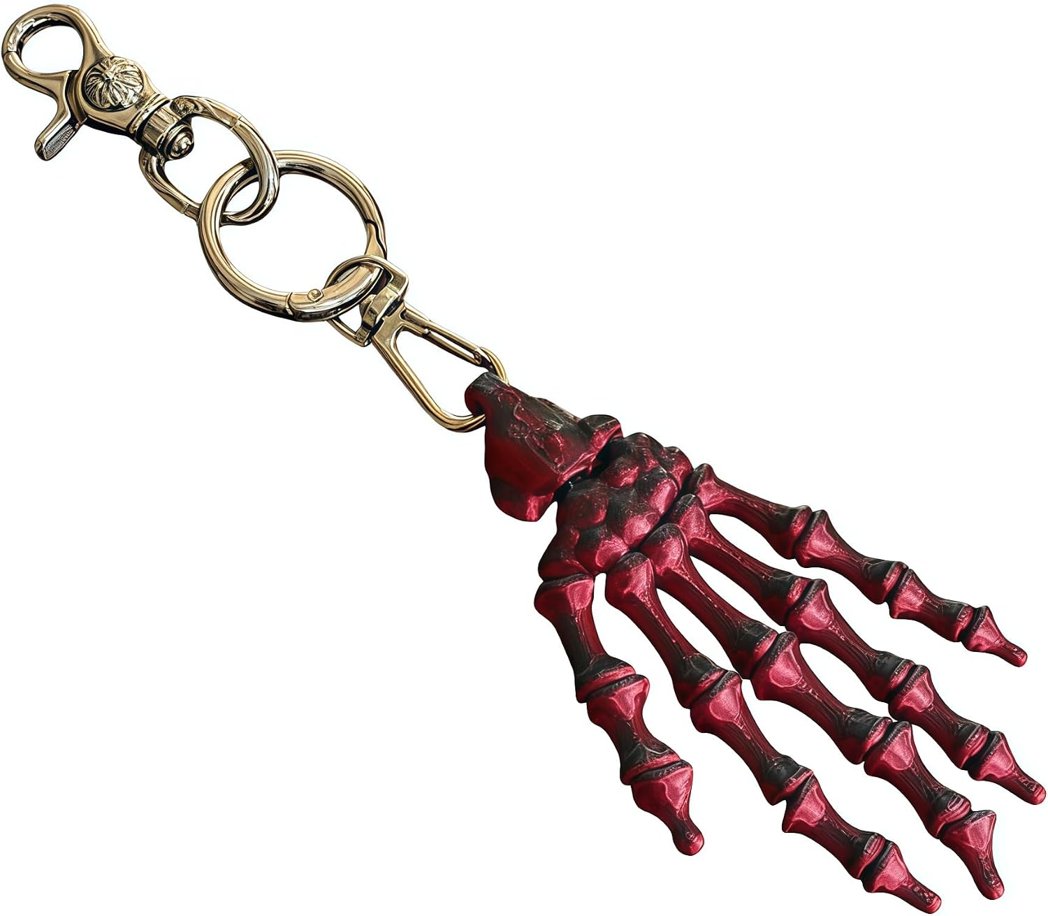 Skeleton Hand Keychain Y2K Cool Car Charm Purse Accessory Gothic Punk Decor