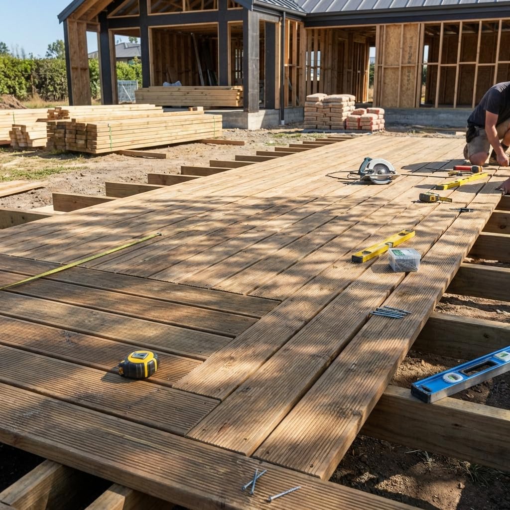 Suinga - Tarima de Madera tratada, Ideal para Cualquier Tipo de construcción. Medidas 4,5x9x300 cm