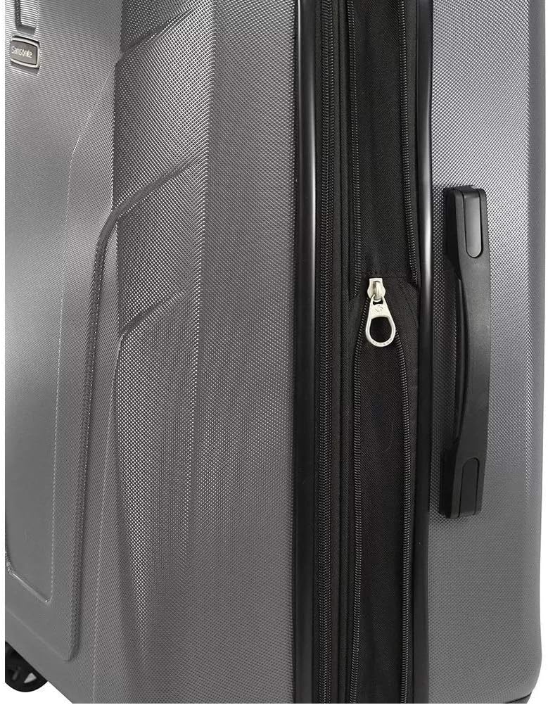 review Samsonite Frontier Spinner Unisex Small Black Polycarbonate Luggage Bag TSA Approved Q12009001