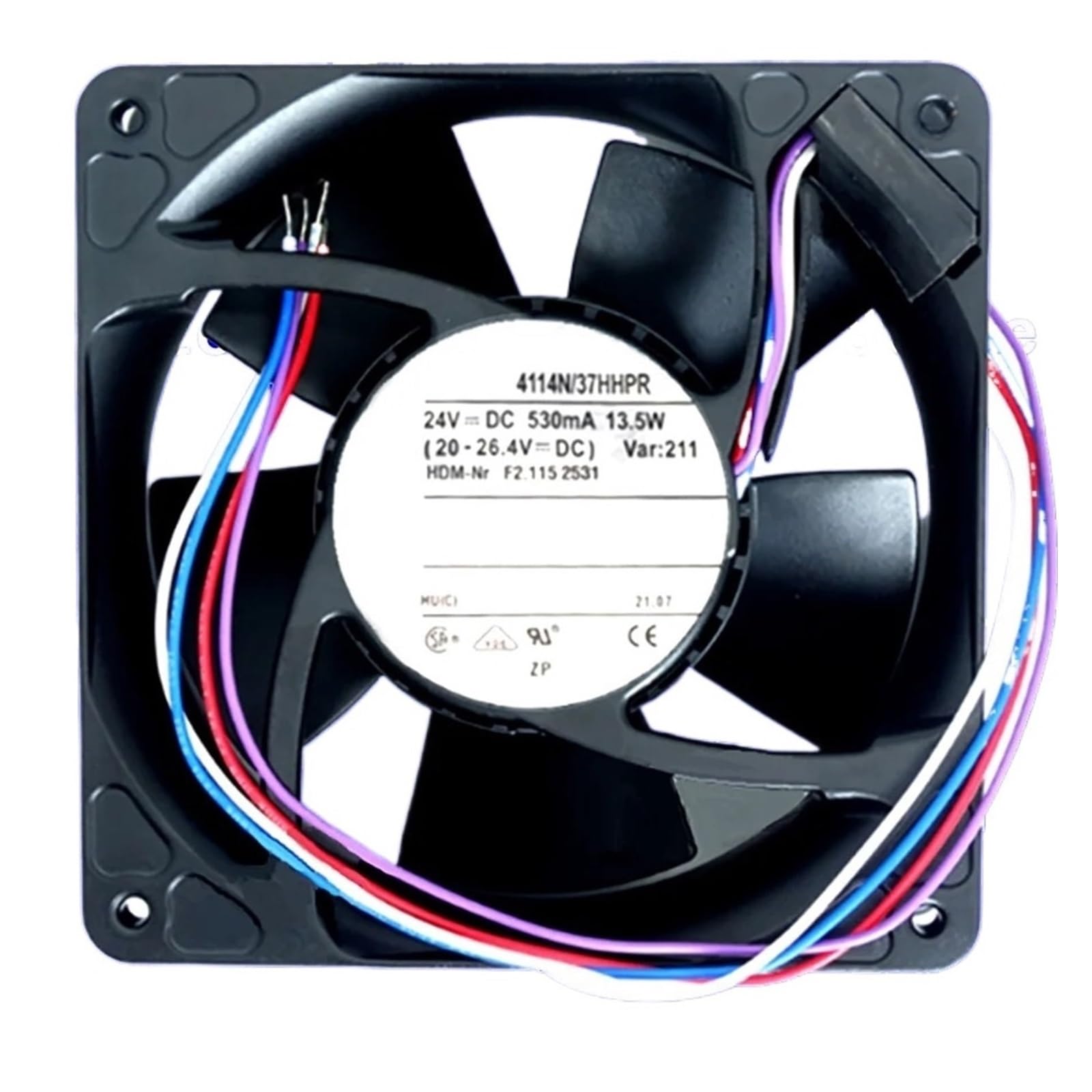 YMUGUEGH 4114N/37HHPR 24V 13.5W Fan(Bare Wire)