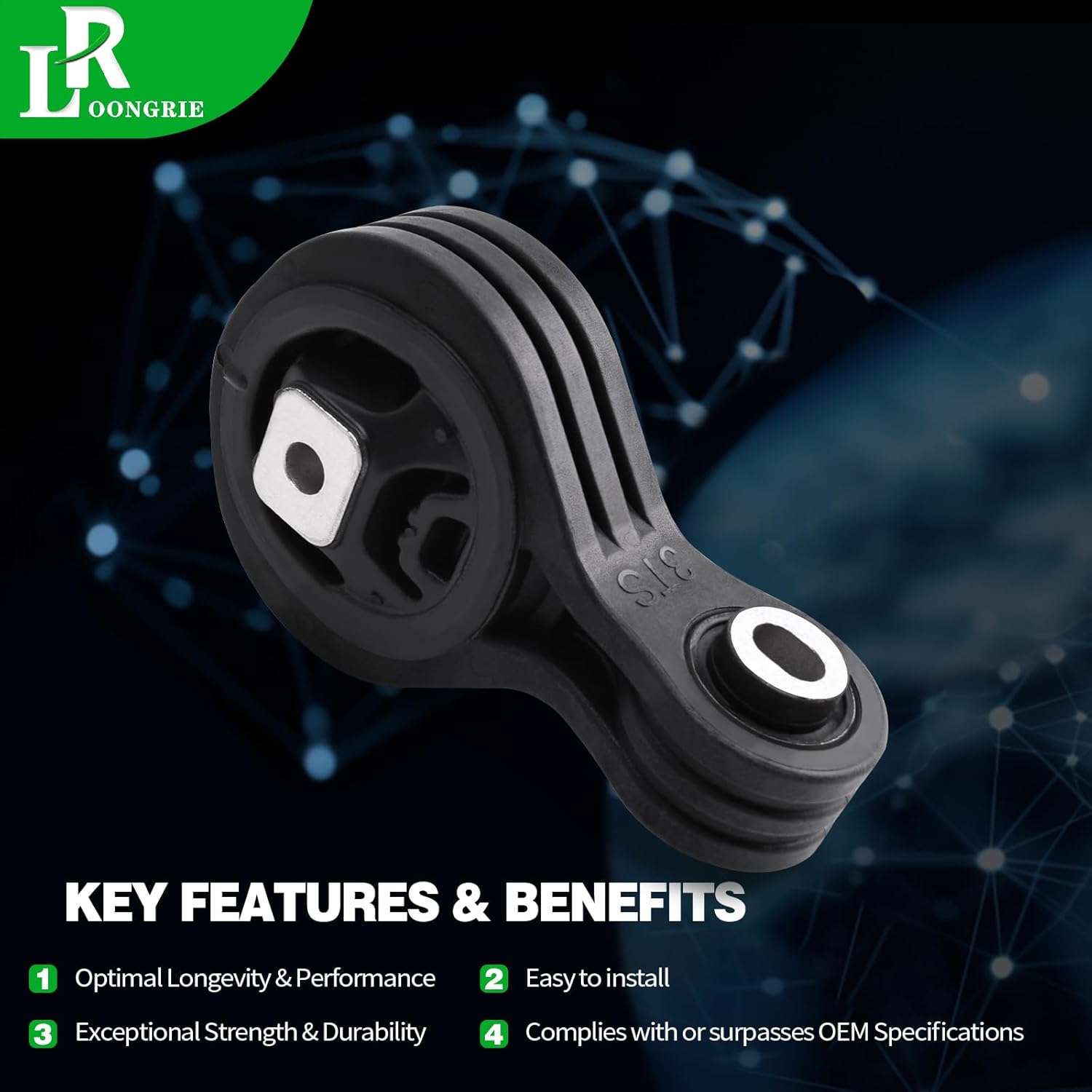 Engine Torque Strut Mount Replacement Compatible with 2018 Altima & 2016 Murano & 2014-2015 Pathfinder & 2014-2020 QX60 2.5L L4 Engine Replace OE A7378 113503TS0B 113503TA0B 113503TA0A 1PCS