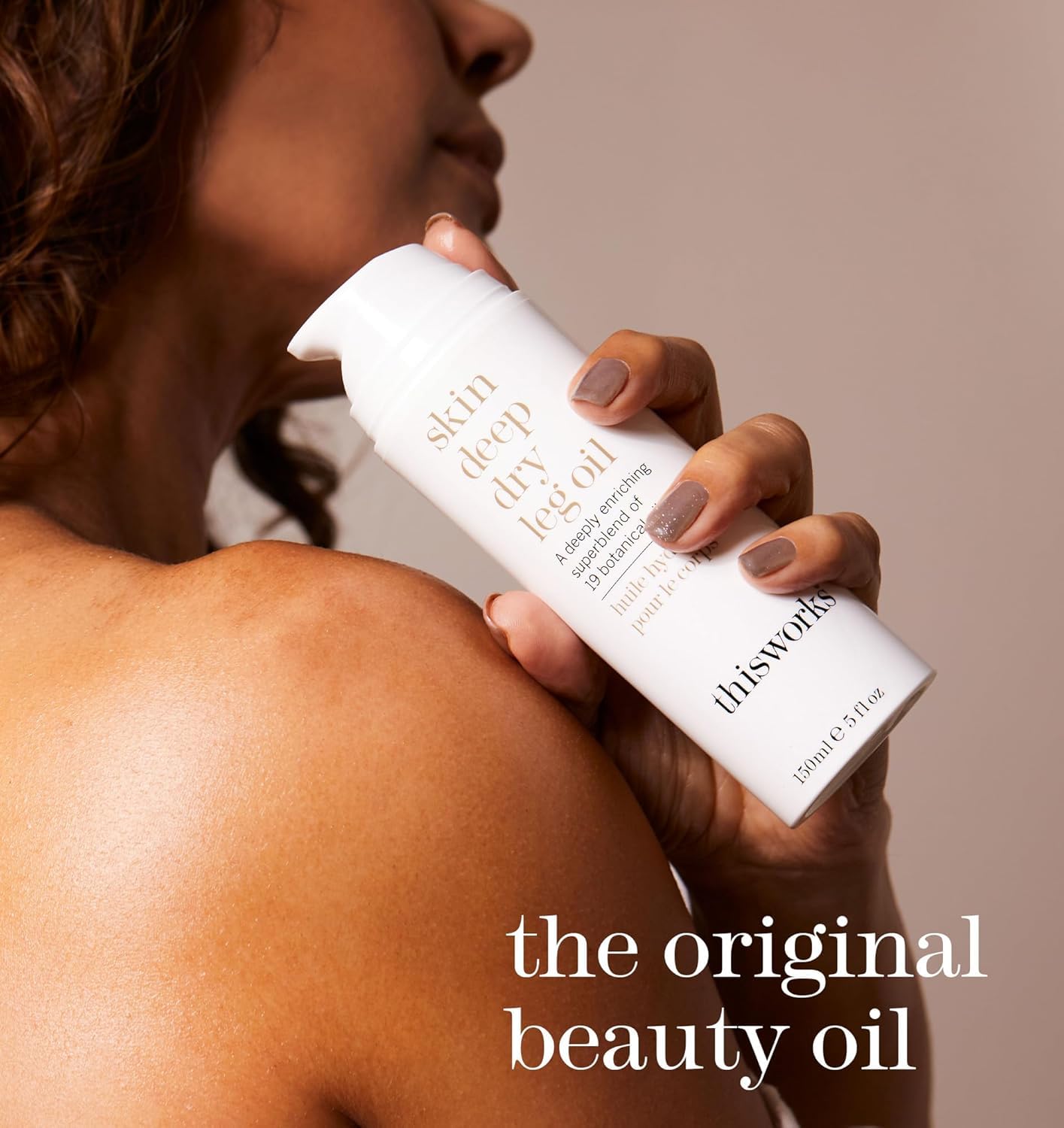 THISWORKS Skin Deep Dry Leg Body Oil with 19 Botanical Oils