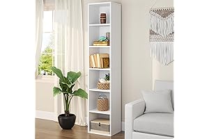 oneinmil Tall Slim Bookshelf: Space-Saving and Stylish Storage Solution