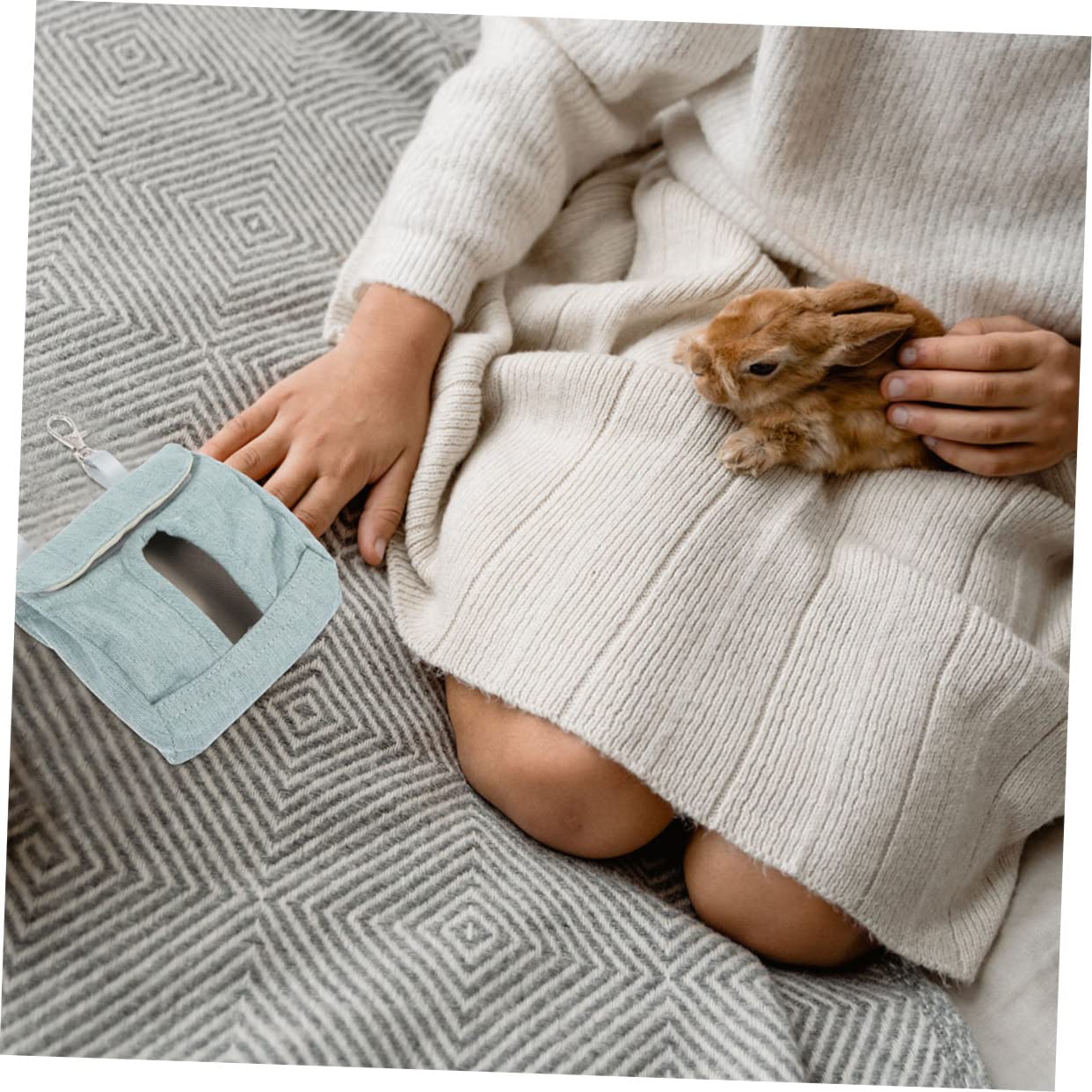 FRCOLOR 8piezas Bolsas De Alimentación Para Conejos y Roedores Soportes Colgantes De Comida Para Pequeñas Mascotas Para Hámsteres y Cobayas Diseño y Ligero Para Cuidado De Mascotas