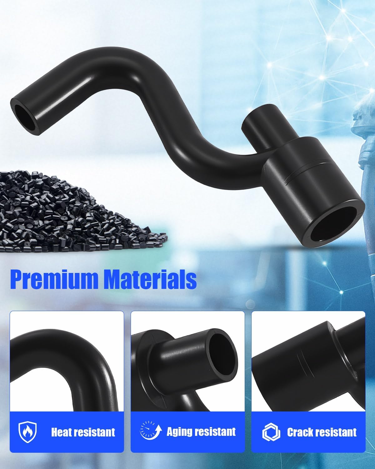 Vacuum Hose Fit for Subaru Legacy Outback 2010 2011 2012 Replace 99071AD510 | Engine Vacuum Line Rubber Hose Durable Leak Resistant