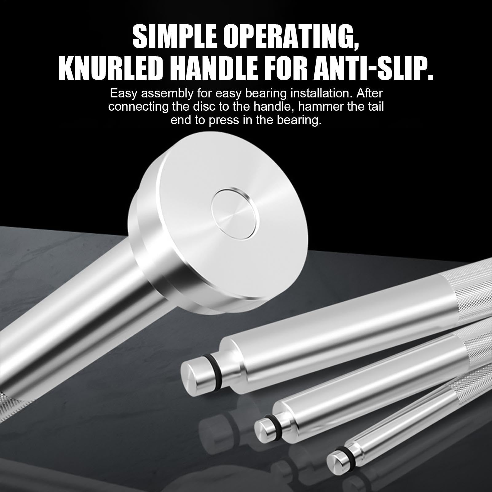Zestaw montażowy łożysk przenośny aluminiowy uchwyt antypoślizgowy | Zestaw do wyciągania łożysk kół do pojazdów SUV, limuzyna, ciężarówka, mobilna konserwacja i awaryjne