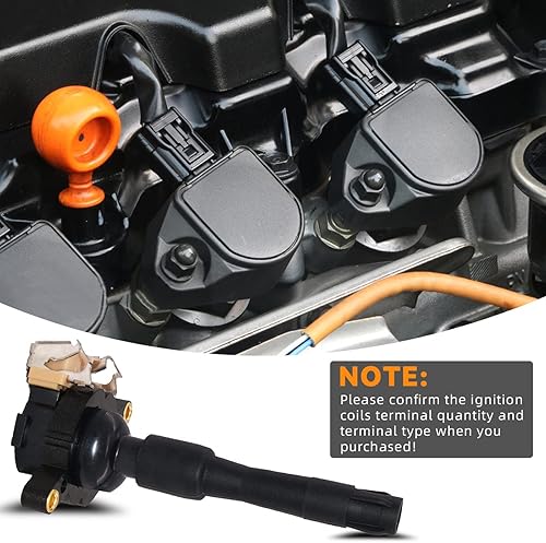 Miniatura 6 de DEAL Paquete de 8 bobinas de encendido compatibles con 540i 740i 740iL 840Ci M5 Z8 X5 4.4L 4.6L 5.0L V8 Reemplaza# E36 E46 E31 E38 E39 E53 UF354
