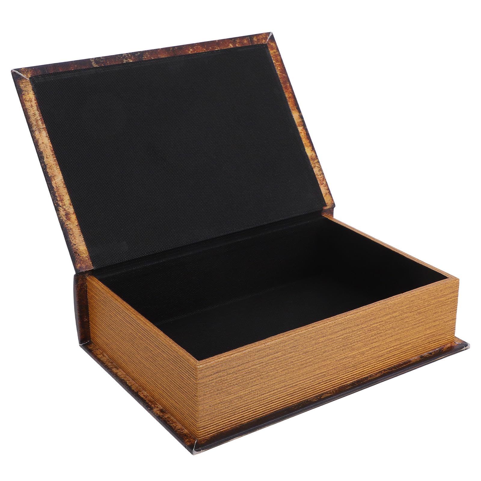 Caja de Almacenamiento Diseño Multifuncional Vintage Forma de en ABS y Madera, Fácil de Limpiar para del Hogar Adecuado para Estantería