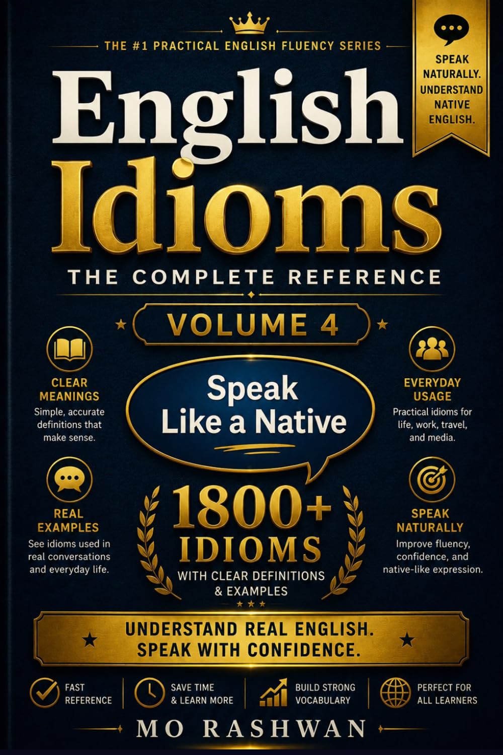 English Idioms: The Complete Reference – Volume 4 (I–P): Master Common English Idioms from H to I with Clear Meanings, Real Examples, Dialogues, and Usage Tips