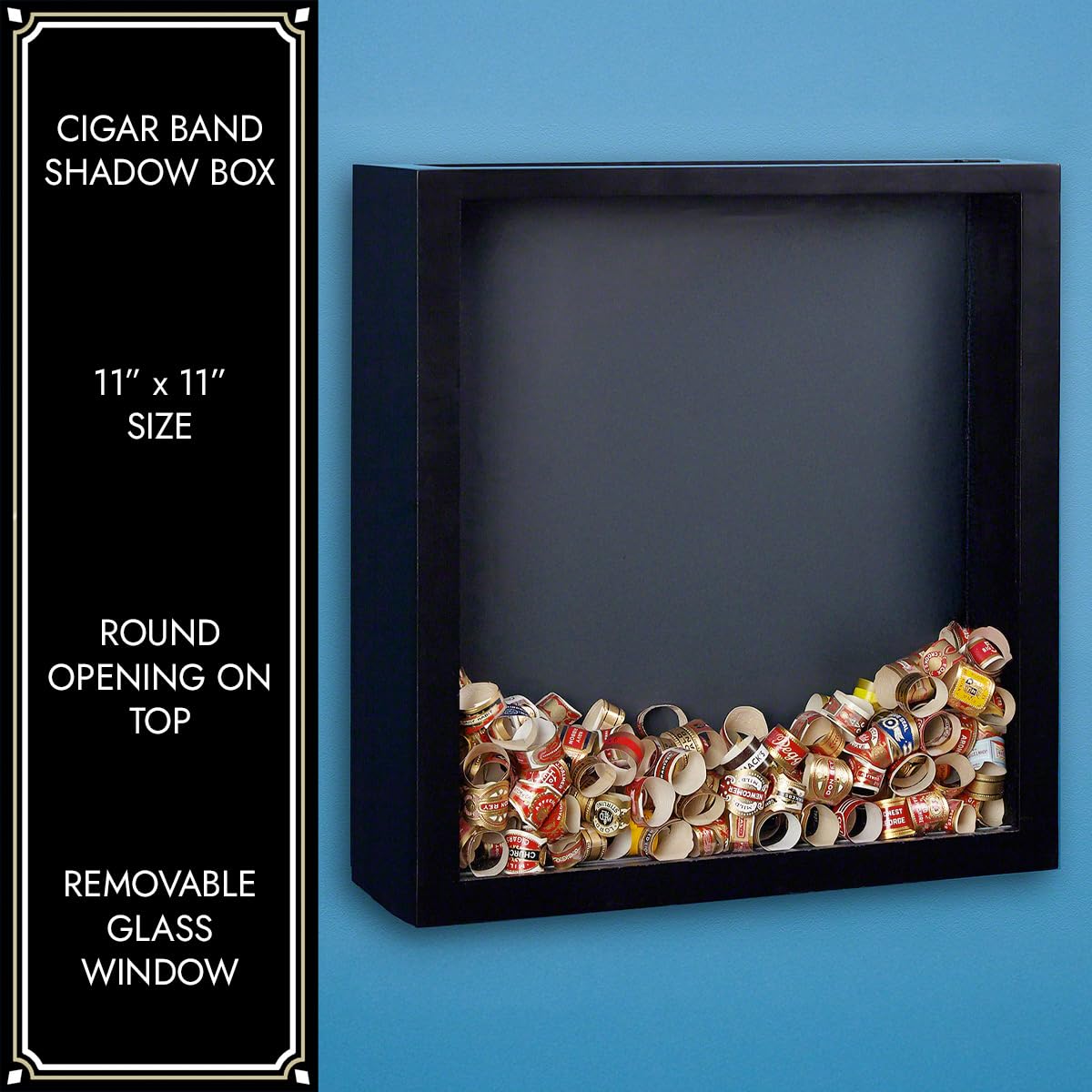 Cigar Band Custom Shadow Box, Personalized Cigar Bands, Been There - View #9