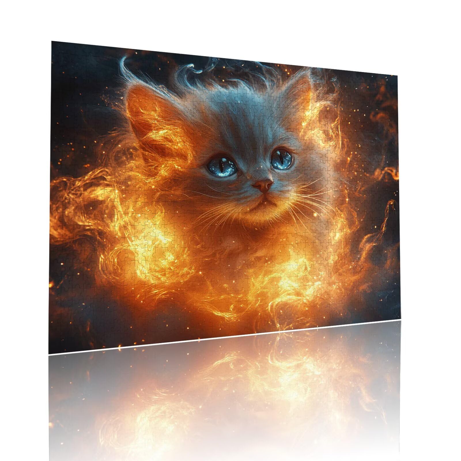 Puzzle Erwachsene 2000 Teile Katze Abstrakt Educa Jigsaw für Kinder ab 8 Jahren Mädchen Jungen, Erwachsene Impossible Klassische Puzzles Schwer, Anspruchsvoll Spielspaß, Als Geschenke 70x99cm t-646