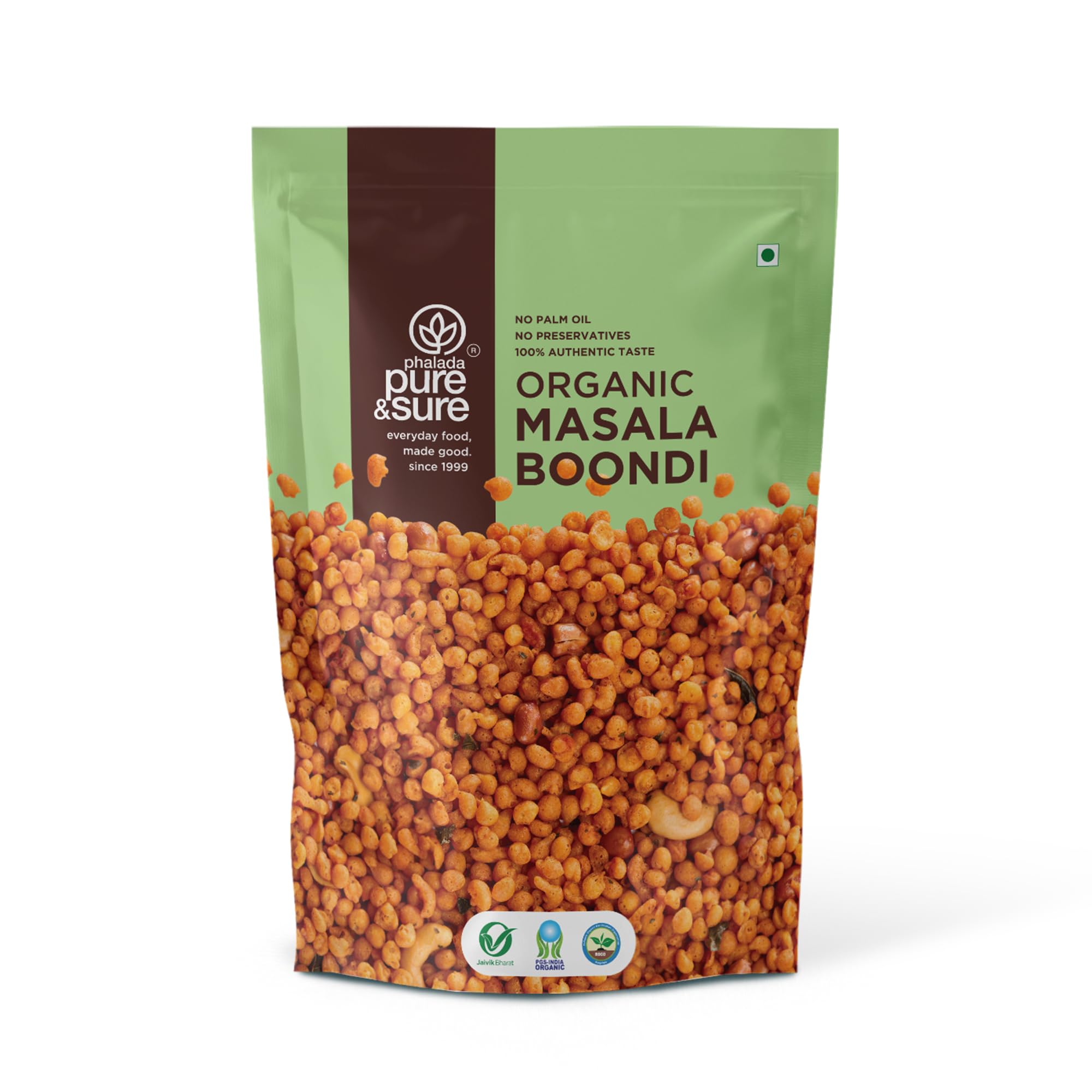Pure & Sure Organic Masala Boondi 200G | Bundi For Everyday Raita | Crunchy Chickpea | Rich in Taste & Perfect Addition to Meal | No Preservatives & Chemical Free (B09DNX5PGR) Amazon Price History, Amazon Price Tracker