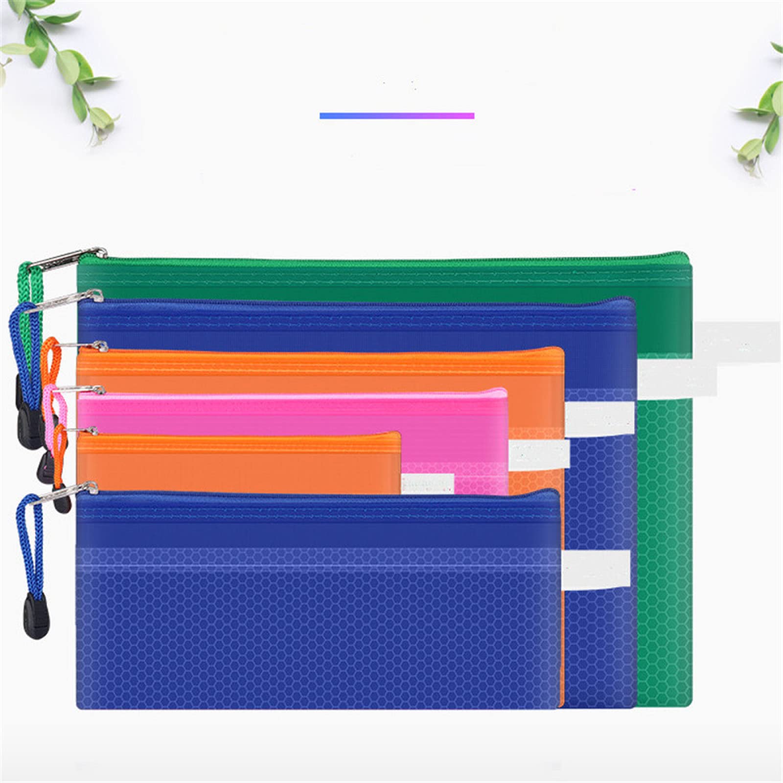 Zip File Pocket A5 Mesh Rits File Bag, 10 Stks Beschermende Zip