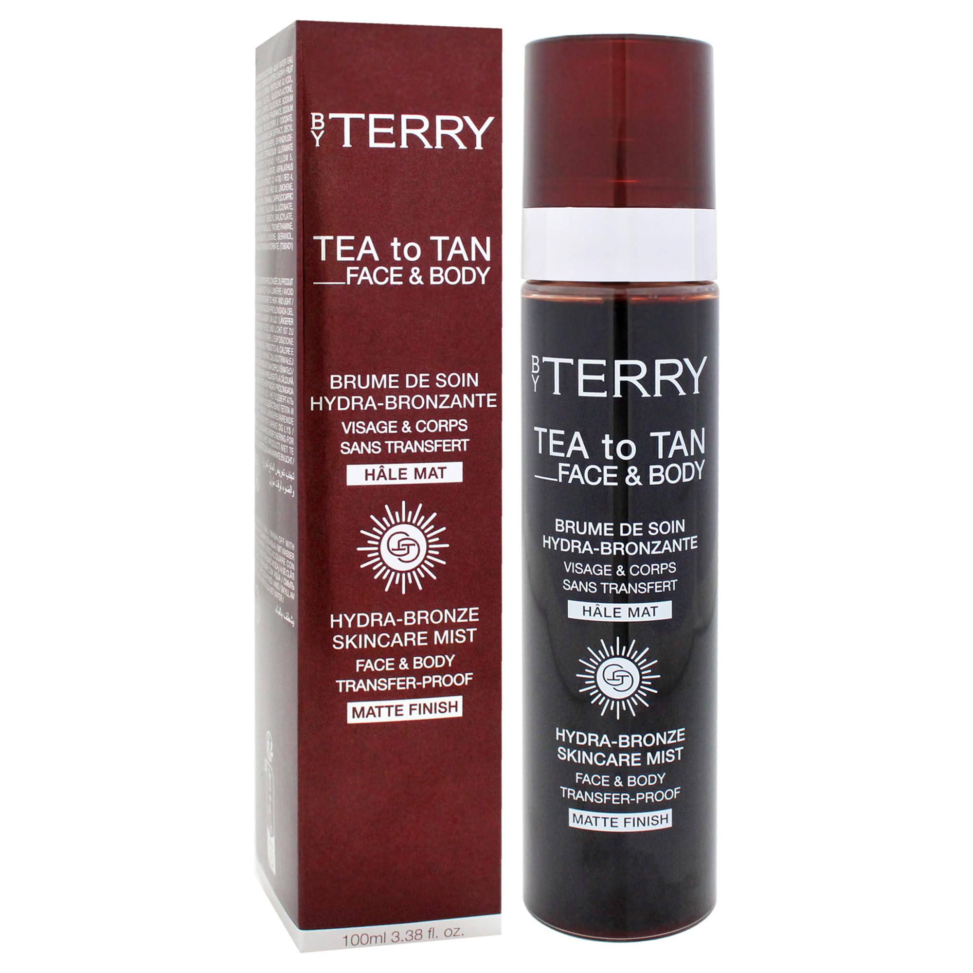 By Terry Tea To Tan Mattes Finish, für Gesicht und Körper, flüssiger Bräuner für die Hautpflege, langlebig, nicht übertragbar, 100 ml