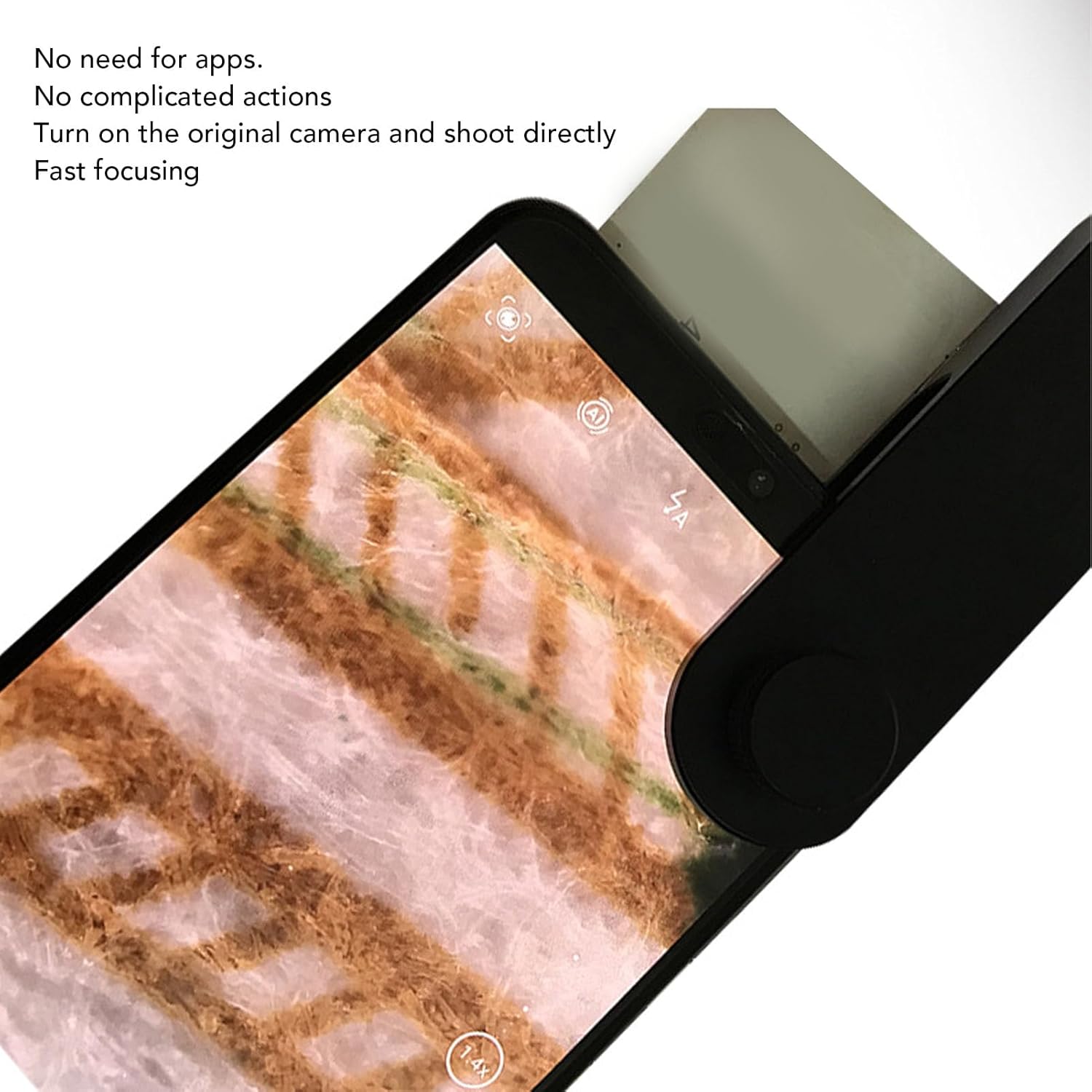 400X Phone Microscope Lens, Zoom 400X Microscope Camera Attachment with LED Light and Universal Clip, Microscope Lens for Kids and Adults