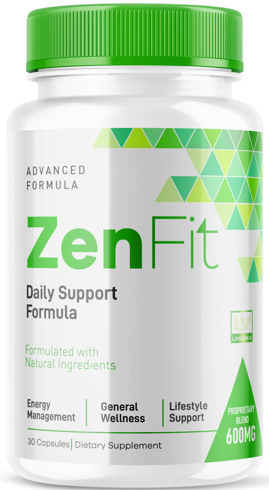 Zenfit Capsules, Zenfit Supplement, Zenfit Pills, Zenfit Natural Supplements, ZenFit, Zenfit Advanced Formula, 30 Capsules for 1 Month