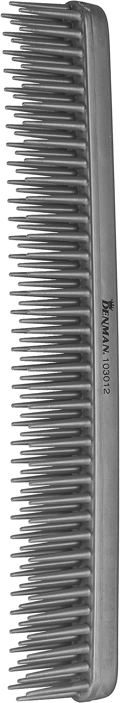 Denman D12 DETANGLE & TEASE COMB SILVER (175MM)