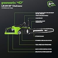 Vista 2 de Motosierra sin cables Greenworks Digipro G-Max 40 V, ion de litio, 16 pulgadas