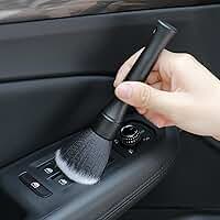 Escova de limpeza de carro, escova de espanador interior de carro para aberturas e fendas do painel do carro, ferramenta de limpeza de poeira para saída de ar (curta)