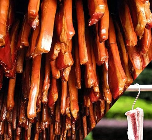 Miniatura 6 de Alele Ganchos de carne de acero inoxidable de 6 pulgadas para colgar, carnicería, ahumado, barbacoa, parrilla, juego de 6 ganchos (gancho de carne