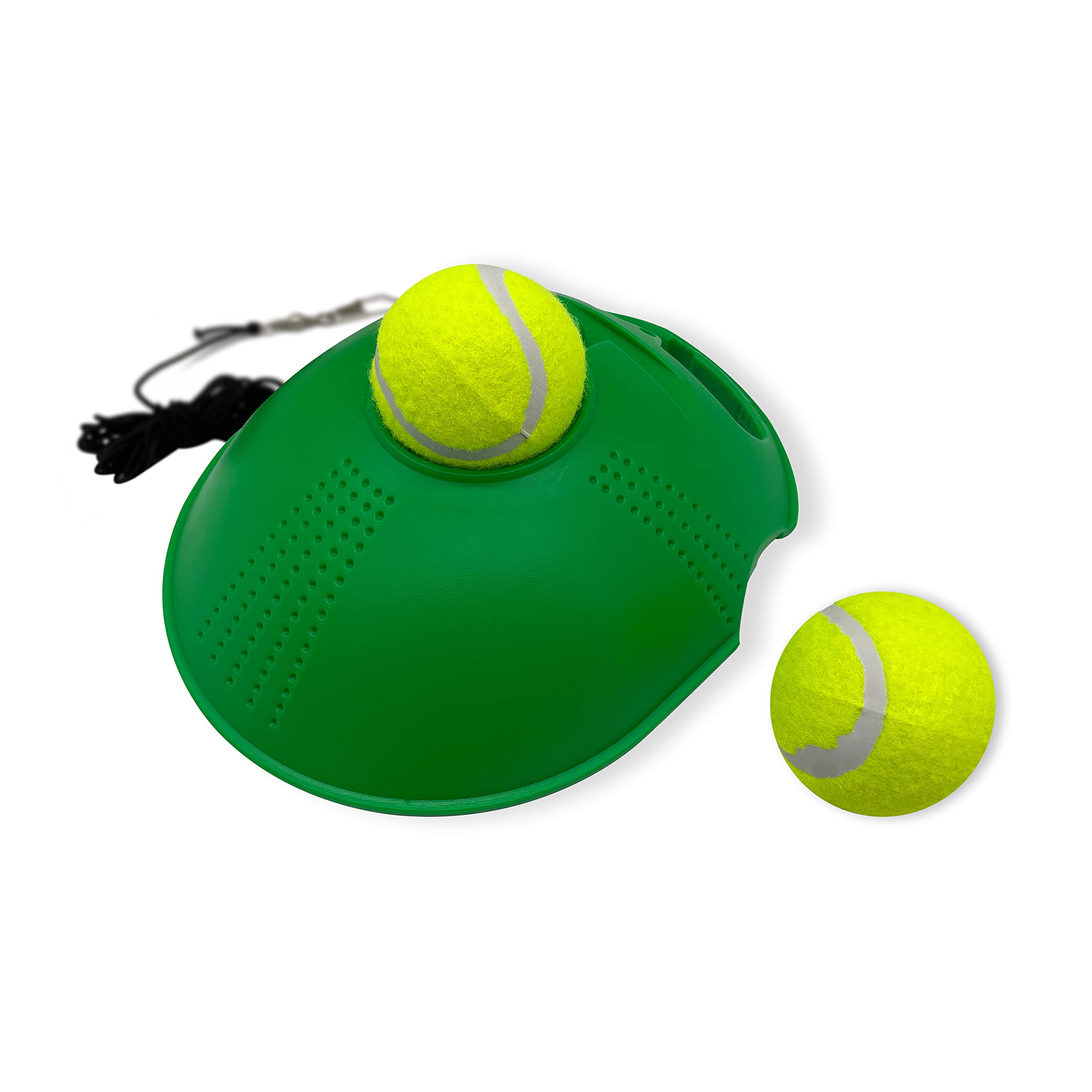 Alephnull Tennis Trainer with Rebound Tennis Balls Tennis Trainer with Elastic String for Children and Beginners (Green)