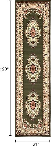 Vista 480 de Unique Loom Reza Collection- Alfombra, Polipropileno, Marrón Marrón/ marfil