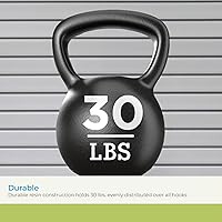 Vista 4 de Suncast 2' Wall Mount Tool Organizer for Hanging Lawn and Garden Tools, 30 lb. Weight Capacity, Gray, Made in the USA