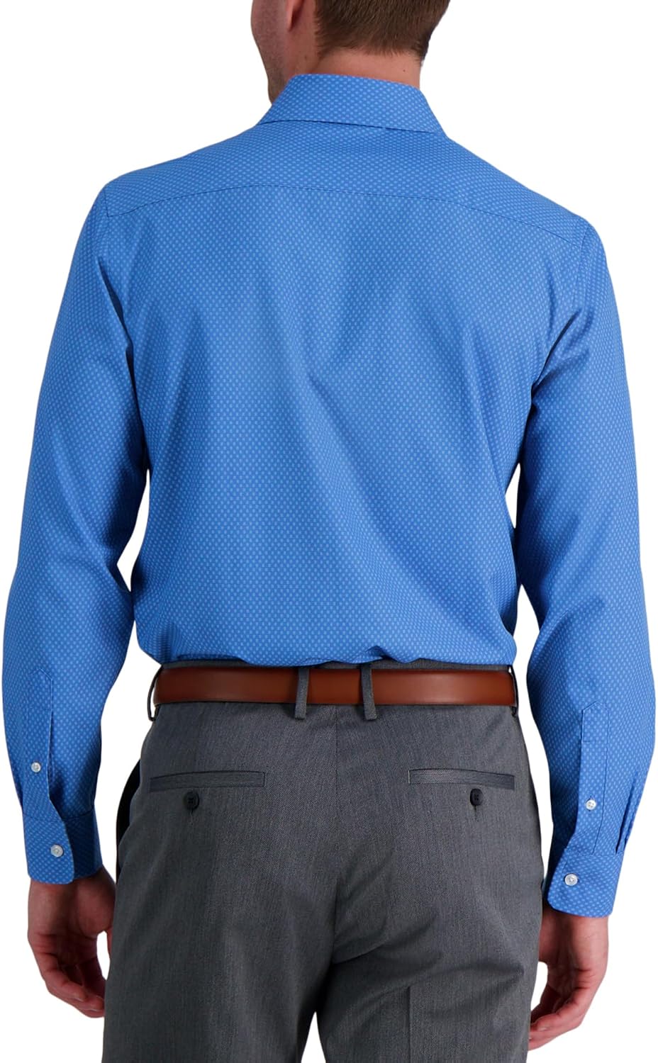 Haggar Men's Smart Wash Performance Slim Fit Machine Washable Dress Shirt image 2