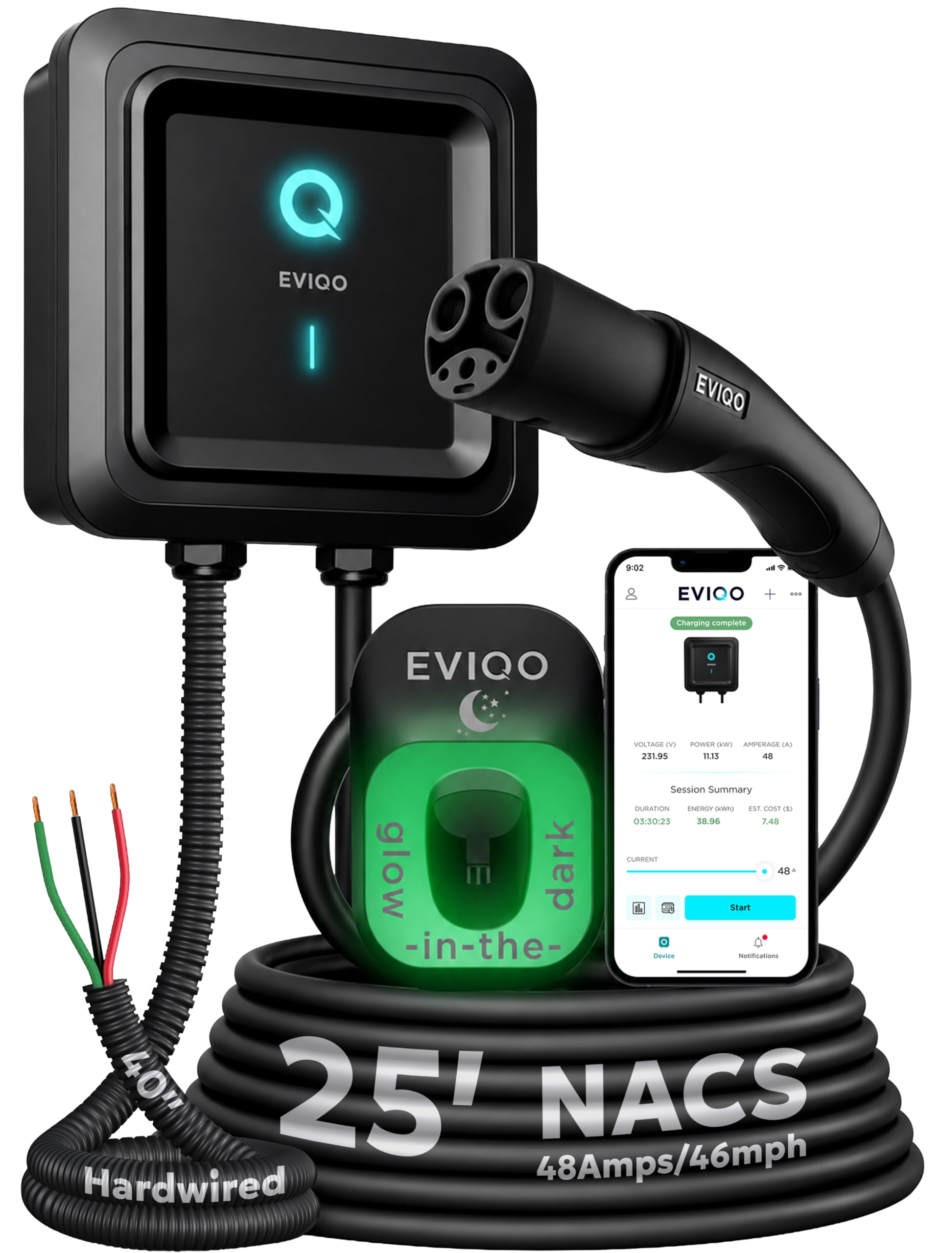 EVIQO NACS Charger for Tesla