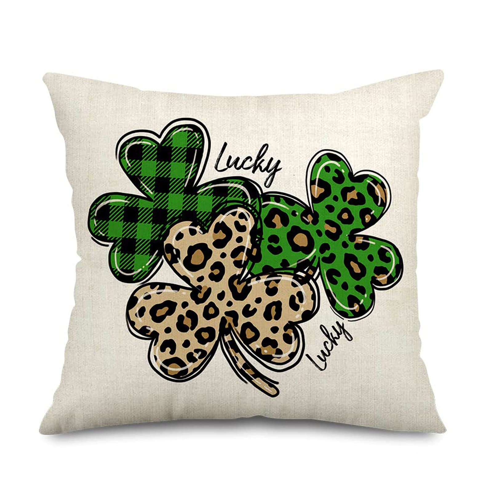 Carotoe A Cushion Cover Pillowcase For Bed/Sof Decorative Shamrock Suitable For Newborn Babies Infant