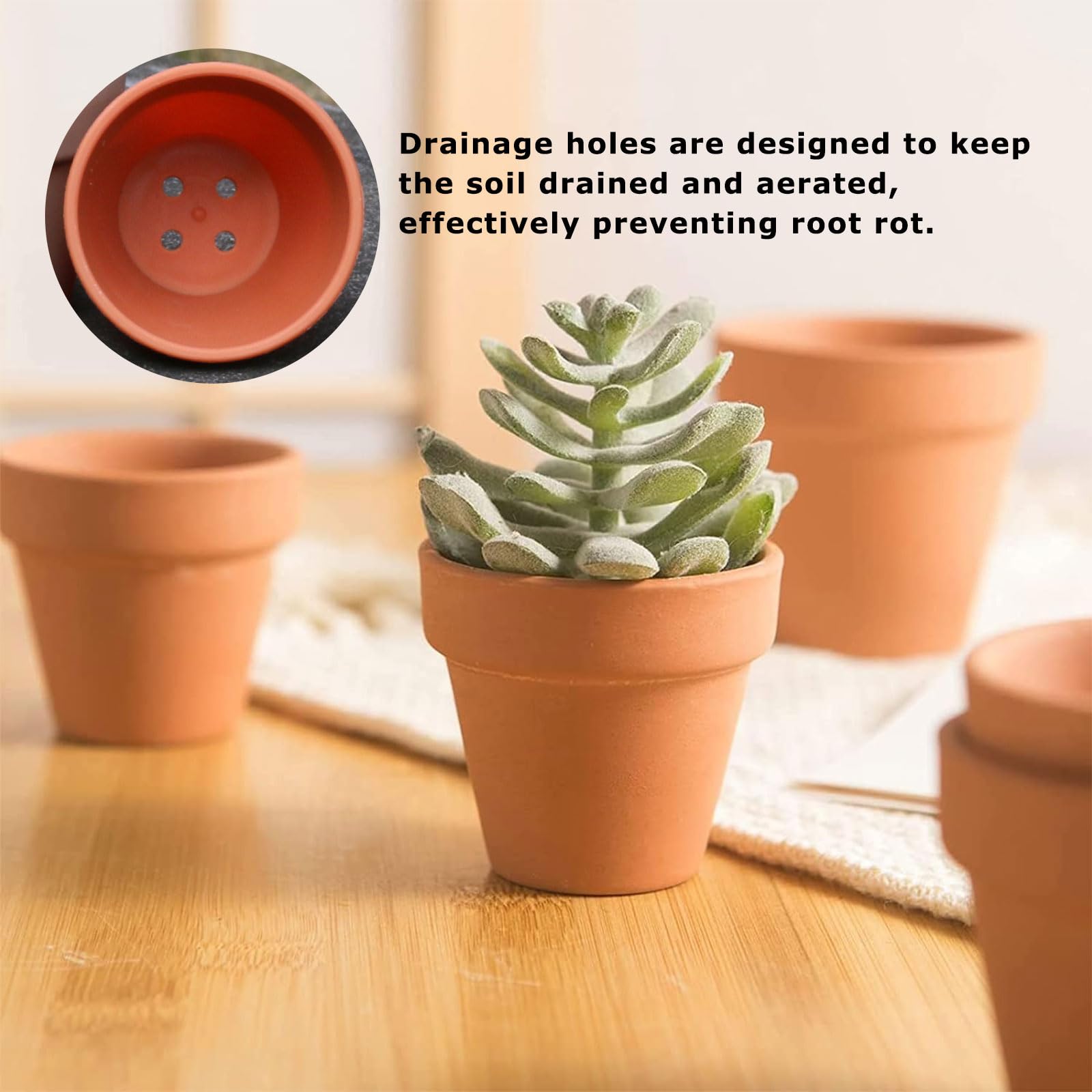 Pot De Fleur,10cm-50PCS--Mini Pot De Fleurs En Plastique Avec Trous, Boîte De Culture, Plateau