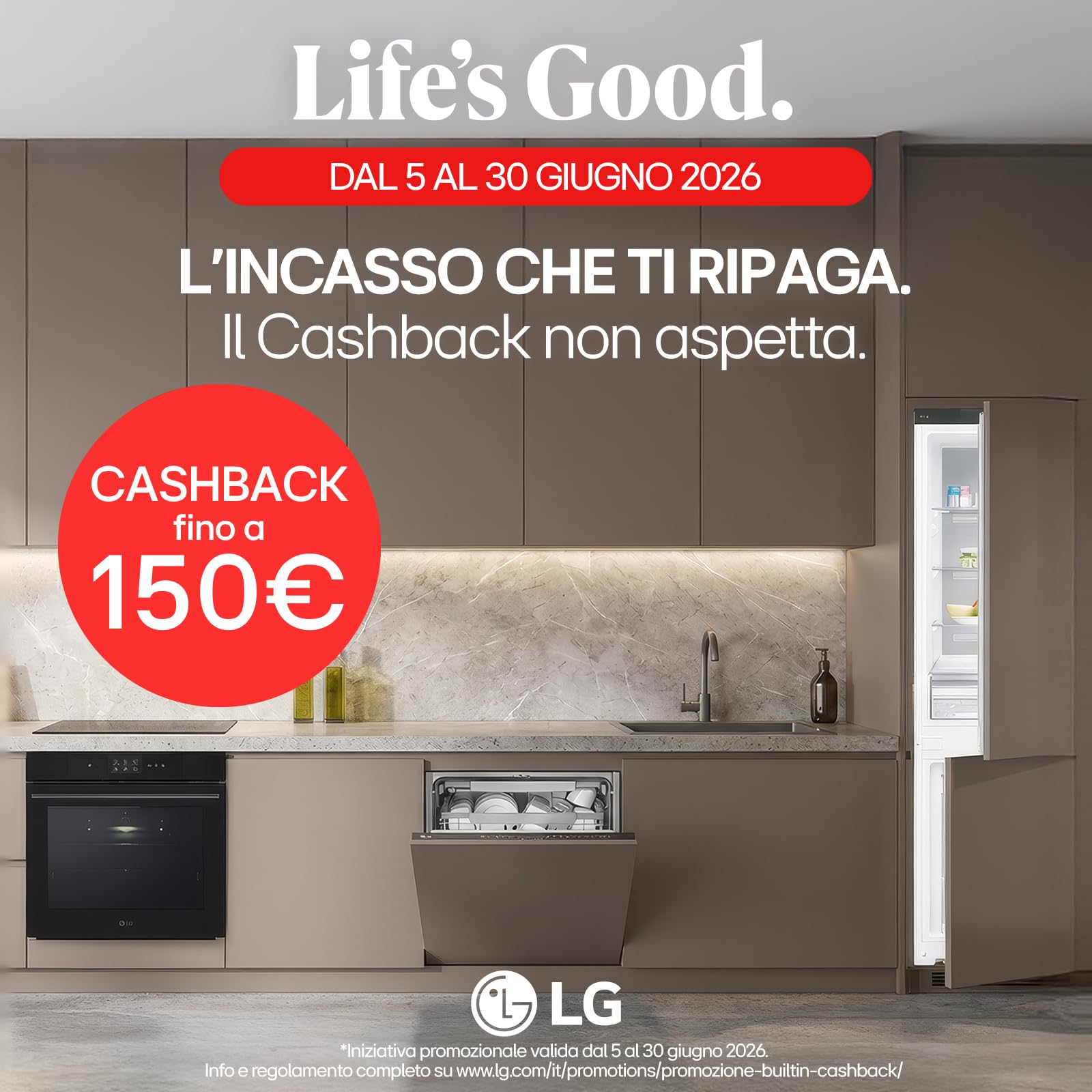 LG DB597TXSW, Lavastoviglie da incasso, Classe A, Noble Steel