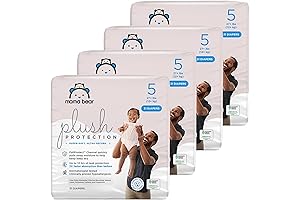 Mama Bear Plush Protection Diapers: Ultimate Comfort in Size 5