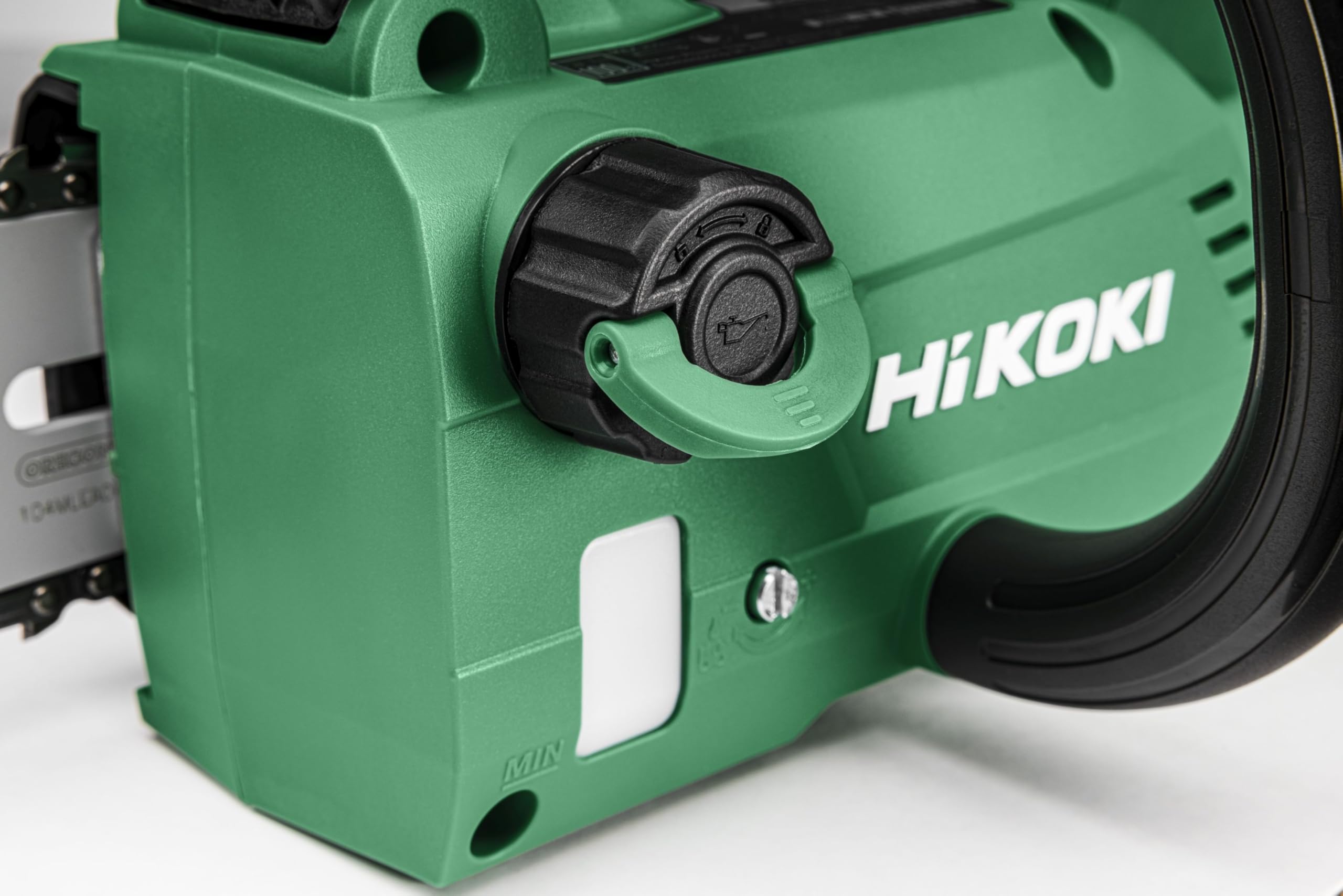 HiKOKI CS3630DCW4Z Motosierra de 36 V, Espada de 30 cm, Motor sin | Ligera de 2,5 kg, flujo de aceite ajustable, incluye riel y cadena, sin bateria ni cargador, para poda y jardineria